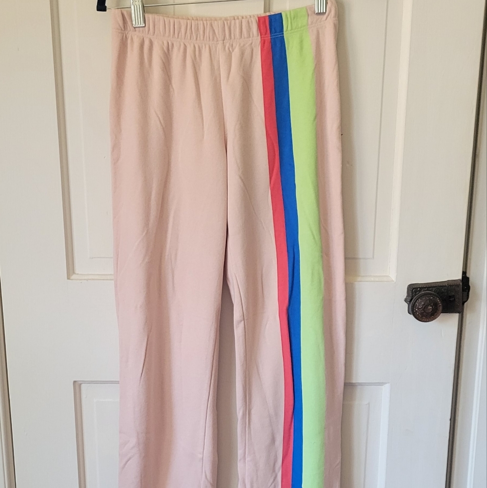 WILDFOX Pink stripe sweatpants
